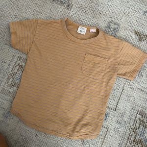 Zara Toddler Orange Stripe T-Shirt